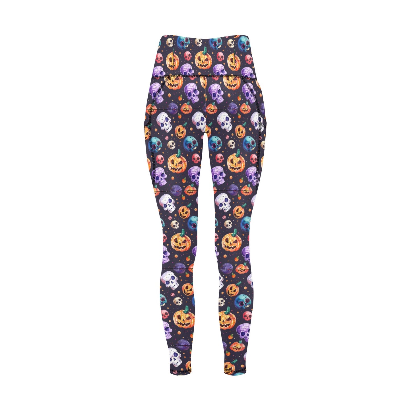 Halloween Time 2 Women's Leggings with Pockets