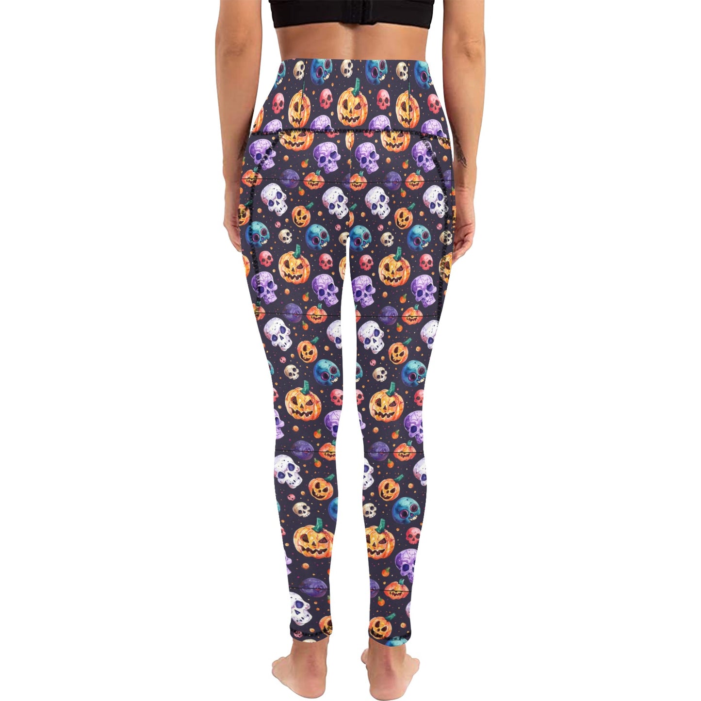 Halloween Time 2 Women's Leggings with Pockets