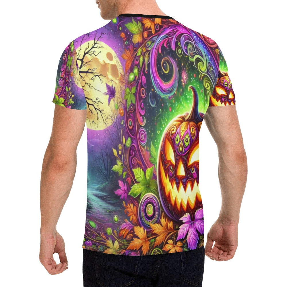 October Scene T-Shirt for Men (USA Size)