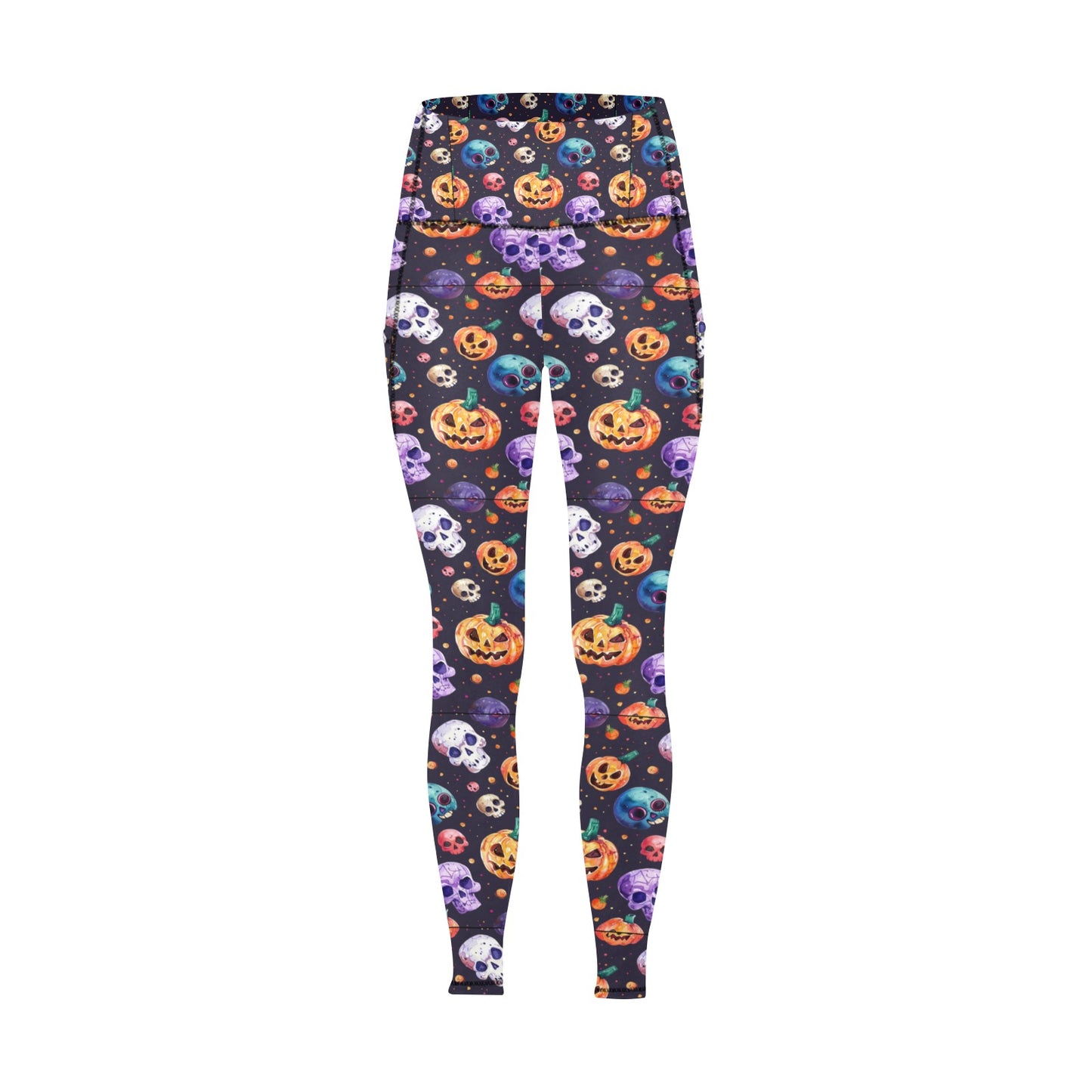 Halloween Time 2 Women's Leggings with Pockets