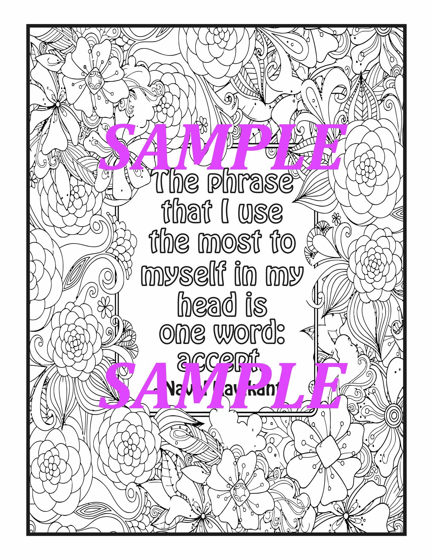 Just Be Color Therapy Life Changing Quotes | Digital | 34 pages | Printable
