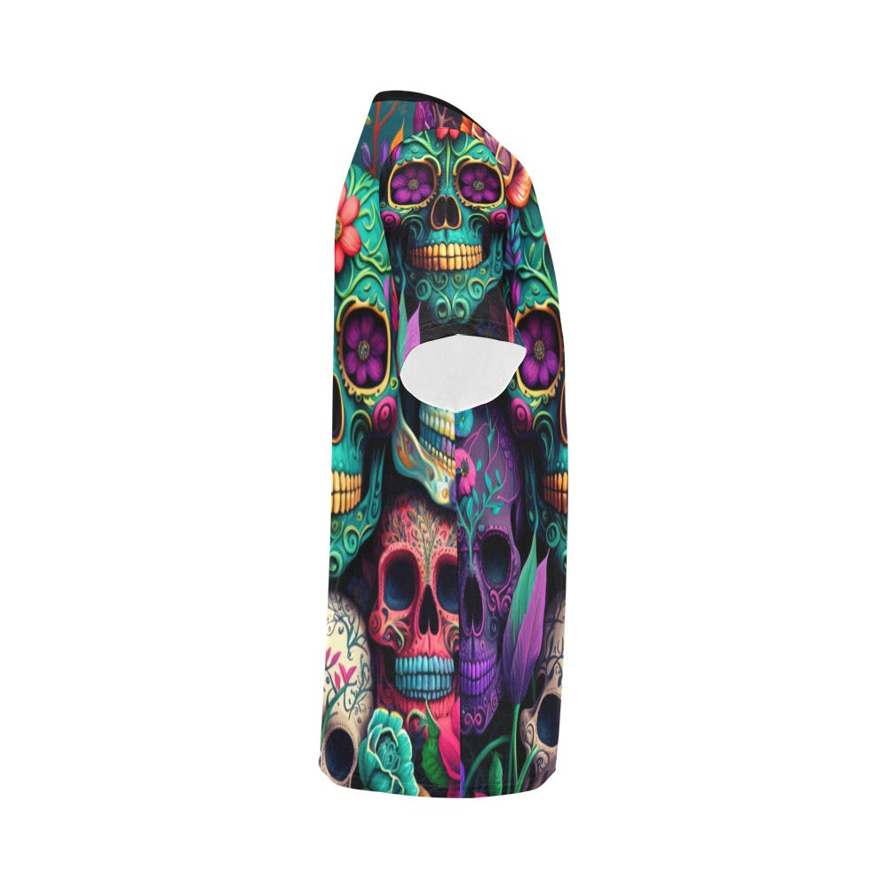 Colorful Skeleton Collage V2 T-Shirt for Men (USA Size) (Model T40)