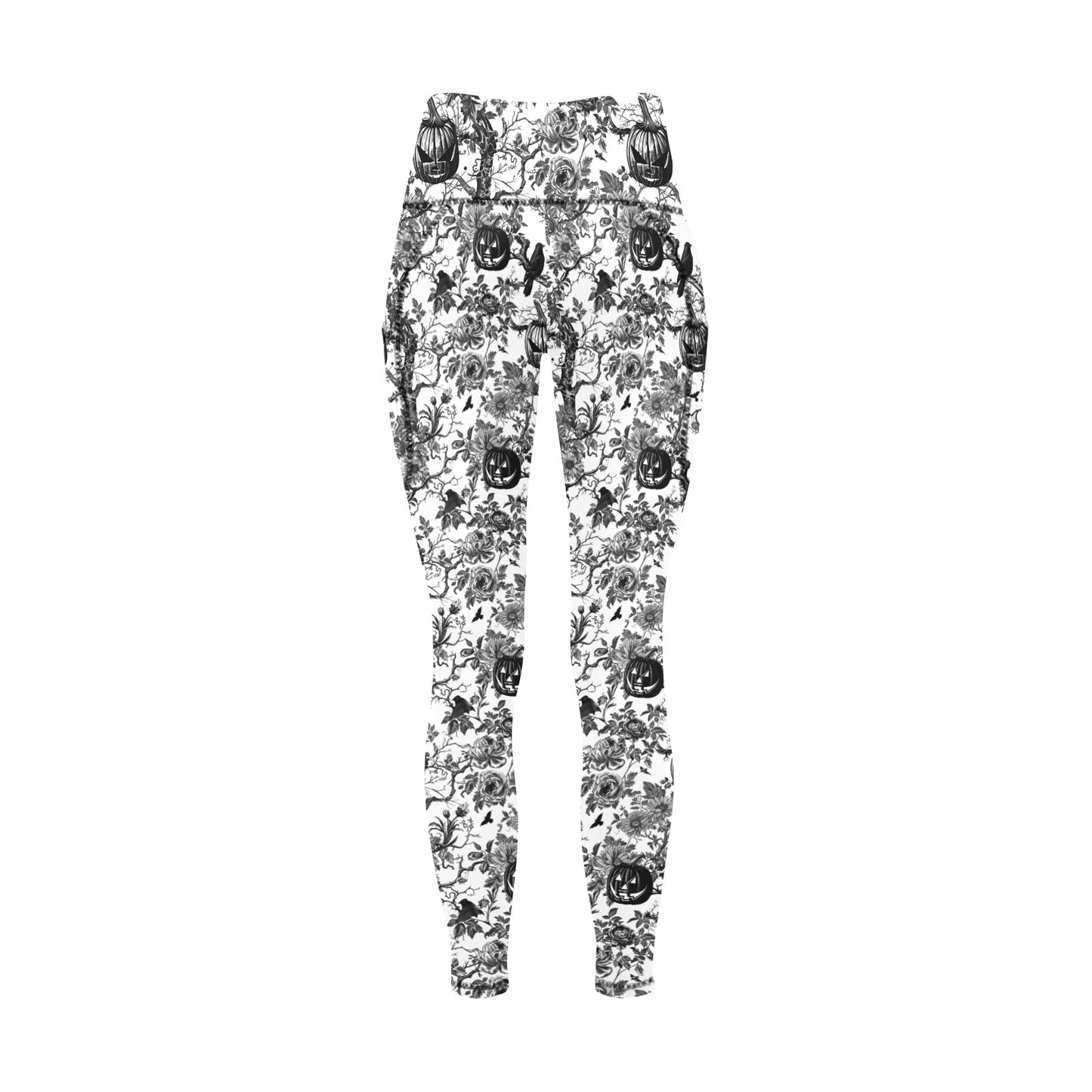 Halloween Time Again Women's Leggings with Pockets