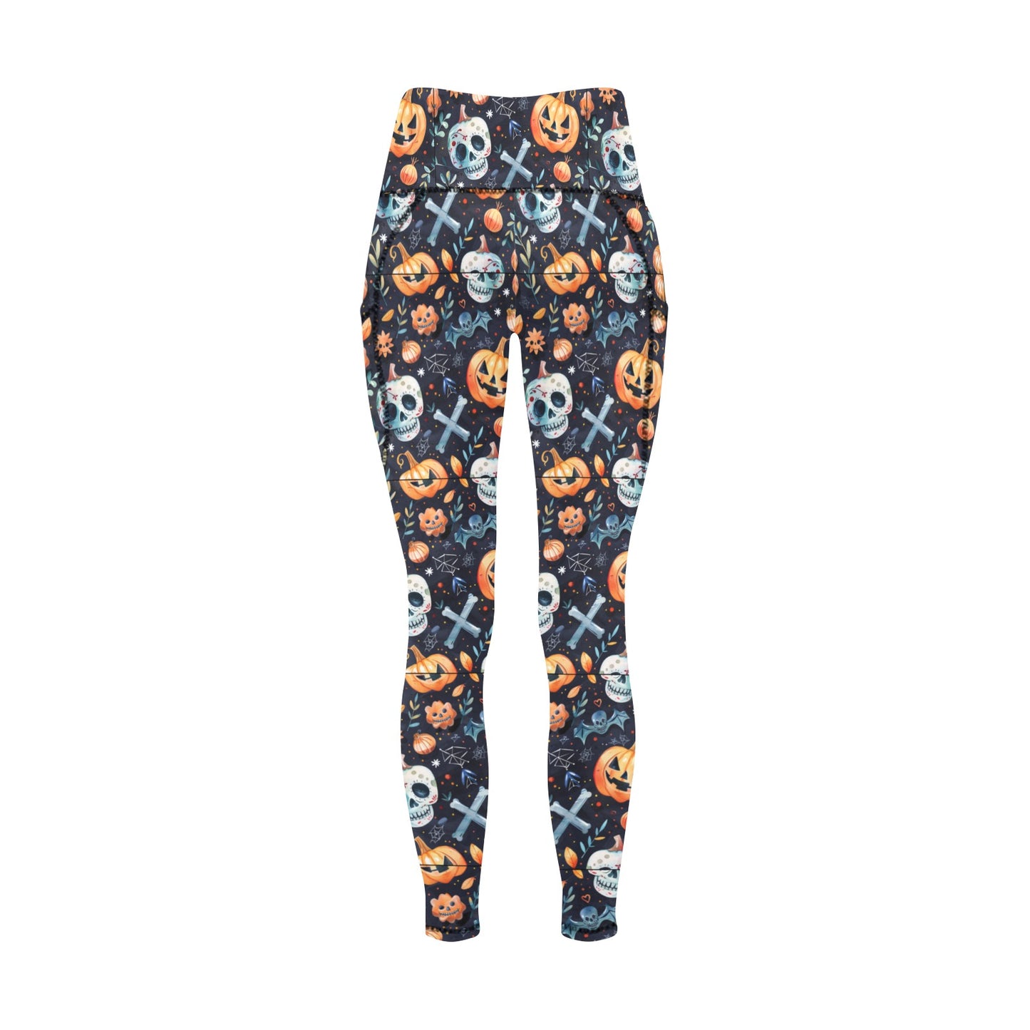 Halloween Time 3 Women's Leggings with Pockets