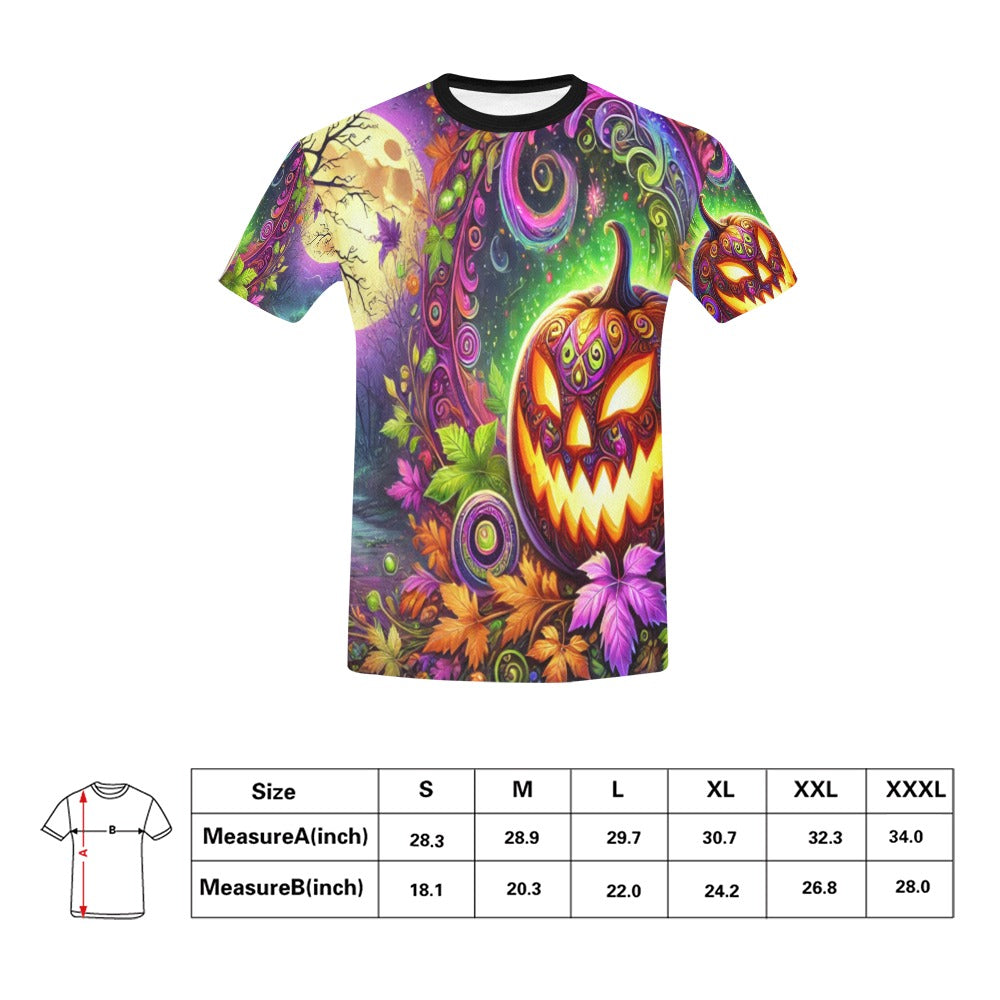 October Scene T-Shirt for Men (USA Size)