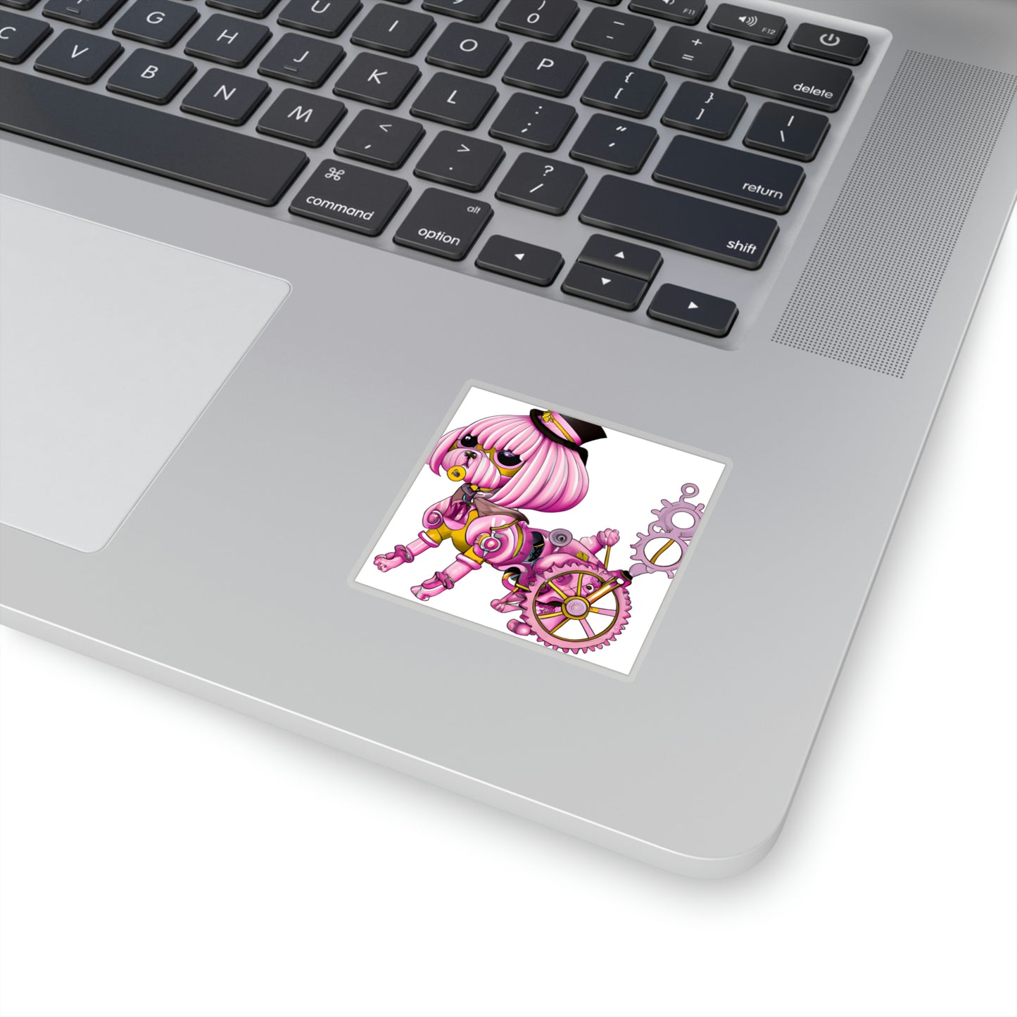 Pink Dog Steampunk Costume Stickers