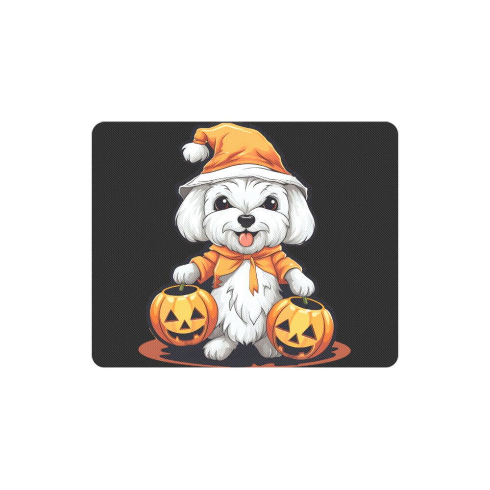 Maltese Halloween Mouse Pads