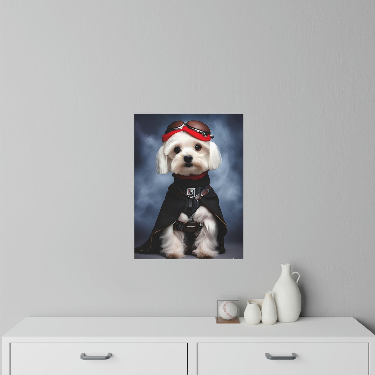 Ashie the Muse in character as a Star Wars Pilot Inspired Wall Decals