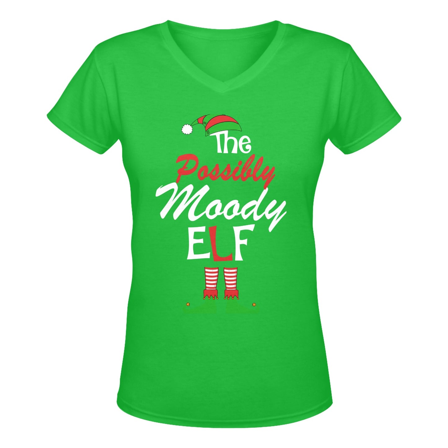 The Possibly Moody Elf Women's Deep V-neck T-shirt