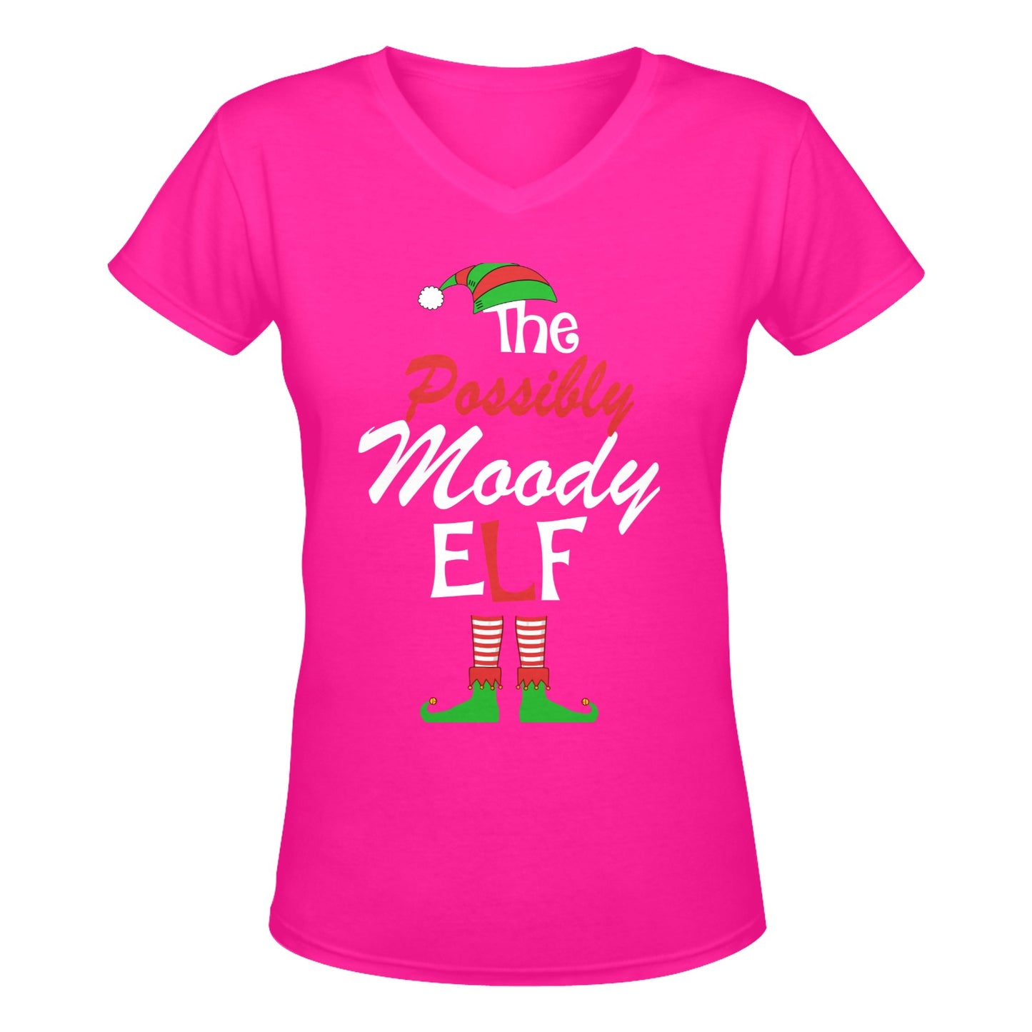 The Possibly Moody Elf Women's Deep V-neck T-shirt